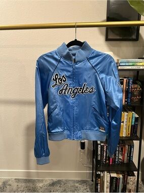 Vintage Hardwood Classics Los Angeles LAKERS G-III Satin Jacket - Size Large